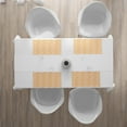 thumbnail image 3 of Ambesonne Floral Place Mats Set of 4, Abstract Summer Pattern, Standard Size, Vermilion Yellow White, 3 of 4