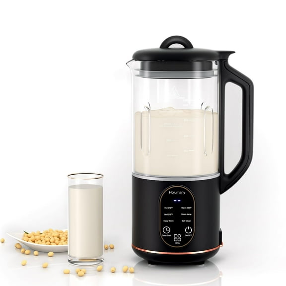 Nut Milk Maker, 35oz  Automatic Blender Milk Maker for Homemade Almond, Oat, Soy Milk, Plant-Based Milk and Non-Dairy Beverages, Milk Maker Machine with Delay Start/Keep Warm/Self Clean/Boil Wate