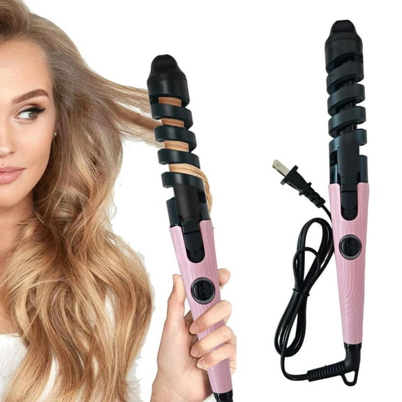 LYCAQL Clearance Curling Iron Curling Iron Curling Iron Cordless Automatic Ceramic Auto Hair Curler Rechargeable Curling Iron Wand Detangle & Scald-Free Fast Heating For Hair Styling