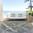 thumbnail image 6 of Addison Rugs Chantille Indoor/Outdoor Transitional Stripes Olive Washable Round Rug, 8' x 8', 6 of 6