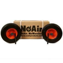 NoAir® (2) Flat Free Tire Assemblies 13x6.50-6 Fits Bad Boy 022-1050-00