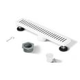 thumbnail image 4 of Voltaire 18" Stainless Steel Linear Shower Drain in Matte White, 4 of 4