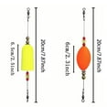 thumbnail image 4 of 2pcs Fishing Float Fishing Bobbers Weighted With Swivel for Saltwater Freshwater, 4 of 9