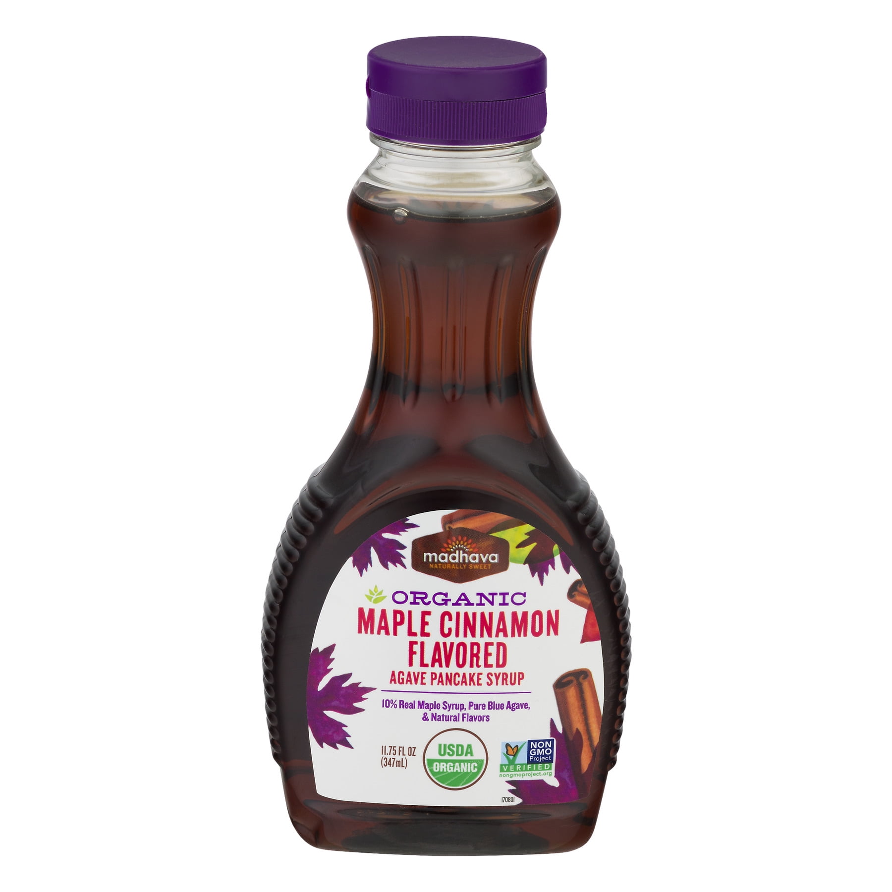 Madhava Organic Maple Cinnamon Agave Pancake Syrup, 11.75 FL OZ