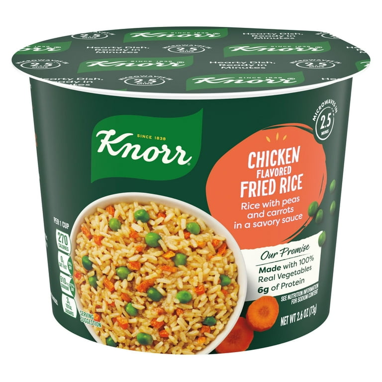 Knorr Chicken Flavored Fried Rice Packaged Meals, 2.6 oz, 8 Pack