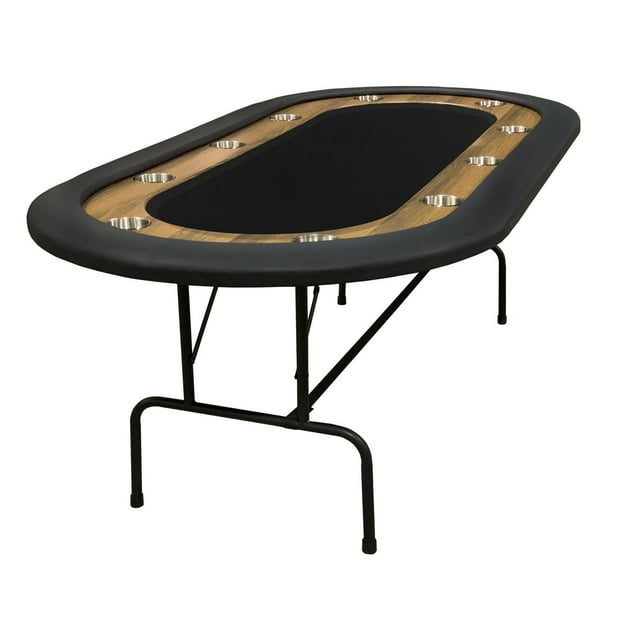 TABLE DE POKER OVALE 84'' SÉRIE SUPRÊME avec pattes pliantes