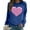 Blue, variant on Valentines Sequins Heart Graphic Sweatshirts for Women Casual Long Sleeve Glitter Heart Graphic Pullover Tops Autumn and Winter Fashion Going out Outfits Black XXL