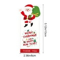 thumbnail image 3 of 50PCS White Merry Christmas Stickers, Self-Adhesive Holiday Sealing Labels for Gift Boxes, Cards, Bags & Packaging, Santa, Snowman, Tree Designs, Large Decorative Stickers for Xmas Wrap, 3 of 5