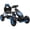 Blue, variant on Kids Pedal Go Kart with Ergonomic Seat and Rubber Wheels for Ages 5-12, Blue Plastic Ride-On Toy Car with Suspension and Handbrake