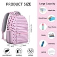 thumbnail image 6 of Butterfly Print University Backpack - Durable School Bag with Laptop Sleeve, Side Pockets, Comfortable for All-Day Use, 6 of 6