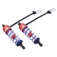thumbnail image 1 of Amortiguador de choque frontal de aceite de 92mm, 2 uds., Universal para camión de control remoto , vehículo de afición , acc rojo Baoblaze mini coche amortiguador, 1 of 4