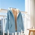 thumbnail image 4 of YTCAMLO Men's Winter Warm Sherpa Lined Zip Up Sweatshirt Fleece Jacket Hoodies Outerwear, 4 of 5