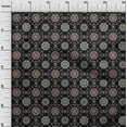 thumbnail image 3 of oneOone Silk Tabby Black Fabric Asian Suzani Sewing Material Print Fabric By The Yard 42 Inch Wide, 3 of 5