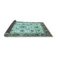 thumbnail image 2 of Ahgly Company Indoor Square Abstract Light Blue Modern Area Rugs, 5' Square, 2 of 4