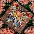 thumbnail image 4 of Kits de modelos de rompecabezas de metal 3D MU Flower and Butterfly D-Sunset, 4 of 8