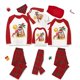 thumbnail image 1 of Pijamas familiares navideños a juego, conjuntos de pijamas a cuadros blancos y negros, Navidad en julio, 1 of 4