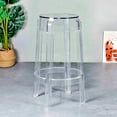 thumbnail image 1 of Heavenly Collection Clear Plastic Counter Stool SET OF 3, 1 of 8