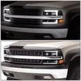 thumbnail image 5 of DNA Motoring For 1999-2006 Silverado Suburban 3D LED DRL Headlight Bumper Lamp Black Amber, 5 of 6