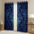 thumbnail image 2 of Adults Damask Gothic Curtains Antique Victorian 30%-50% Blackout Curtains 2 Panels 42"Wx63"L, 2 of 5