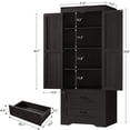 thumbnail image 3 of FANGSUM 72" Tall Pantry Cabinet, Kitchen Pantry Storage Cabinet with Barn Doors, Large Kitchen Storage Cabinet with Drawers & Adjustable Shelf, for Kitchen, Dining Room, Bathroom, 3 of 6