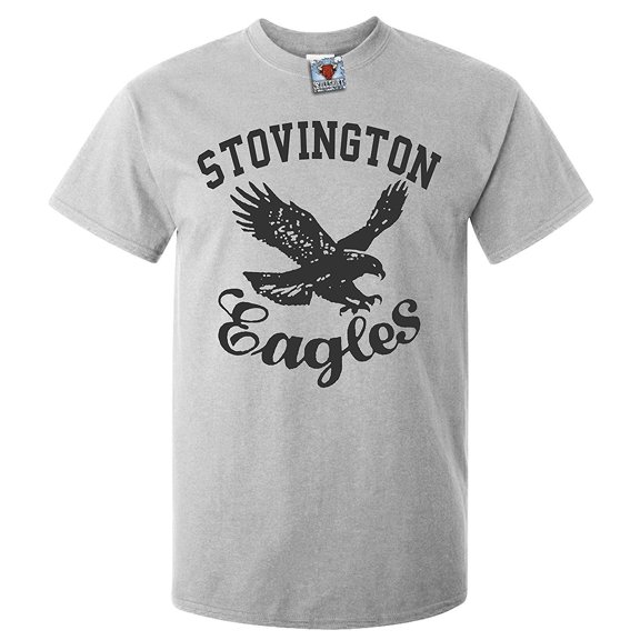 Reality Glitch Men's Stovington Eagles T-Shirt Horror Movie Inspired Graphic Tee