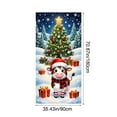 thumbnail image 3 of CREATITOY 35×71 Inches Christmas Floor Mat Soft Edges Non-Slip Dirt-Resistant Entryway Living Room Bedroom Holiday Decorations for Xmas Family Indoor Party Supplies, 3 of 6