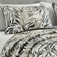 thumbnail image 3 of ESCA 3-Piece Alley Animal Print Gray Bedspread Set with 2 Pillow Shams, Animal Print Grey Quilt Set - Queen Size, 3 of 4