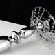 thumbnail image 4 of Candelabro de sirena europeo dorado plateado de hierro para bodas, soporte para flores, mesa de comedor, candelabro romántico, residencia creativa, 4 of 5