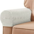 thumbnail image 4 of Hmgxay 2PC Sofa Armrest Cover, Elastic Armrest Protector for Sofas, Thickened Non-Slip Armrest Shield, All-Season Sofa Arm Rest Guard(White), 4 of 6