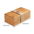 thumbnail image 3 of 1pc High Grade Tea Box Bamboo Tea Holder Wooden Tea-leaf Container (Khaki), 3 of 8