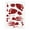 E, variant on putnchl Blood Prints Decor Halloween Wall Sticker Home DIY Decals For Window