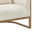 thumbnail image 6 of New Pacific Direct Fabric Solid Print Barrel Accent Arm Chair, Natural, 6 of 12