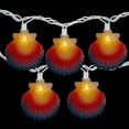 thumbnail image 3 of Northlight 10ct Seashell Outdoor Patio String Light Set, 7.25ft White Wire, 3 of 7