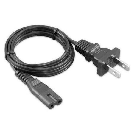 Importer520 5 Ft 2-Pin Figure-8 Power Cord U.S. standard Power Cord For Play Station 2 Power Adapter (PS2), Play Station 3 SLIM (PS3 SLIM) Gaming Consoles,