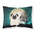 thumbnail image 1 of Caroline's Treasures Halloween Scary Pug Funda de almohada estándar de tela color crema BB2194 Caroline's Treasures BB2194PILLOWCASE, 1 of 1