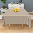 thumbnail image 5 of Tchckioa 70x70 Inch Taupe Tablecloth for Restaurant Decor,Square Stain Proof Table Cloth Cover, 5 of 6