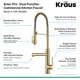 thumbnail image 2 of Grifo de Cocina Artec Pro Kraus de Pre-enjuague 24.7pulg Comercial 2 Funciones Extraíble Dorado Cepillado Kraus KPF-1603BG, 2 of 2