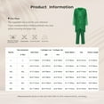 thumbnail image 6 of iiniim Womens Chiffon Pant Suits Plus Size 3-Piece Dress Suit Wedding Guest Cocktail Formal Evening Gowns Green XL, 6 of 7