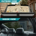 thumbnail image 5 of SEANATIVE 66.9 x 22.4 Inches Truck Rear Window Decal, Easy to Install Sun Protection Window Film Perforated One Way Vision Vinyl Wrap Graphic for Truck Pickup Decor, Hummingbird Retro Floral, 5 of 7
