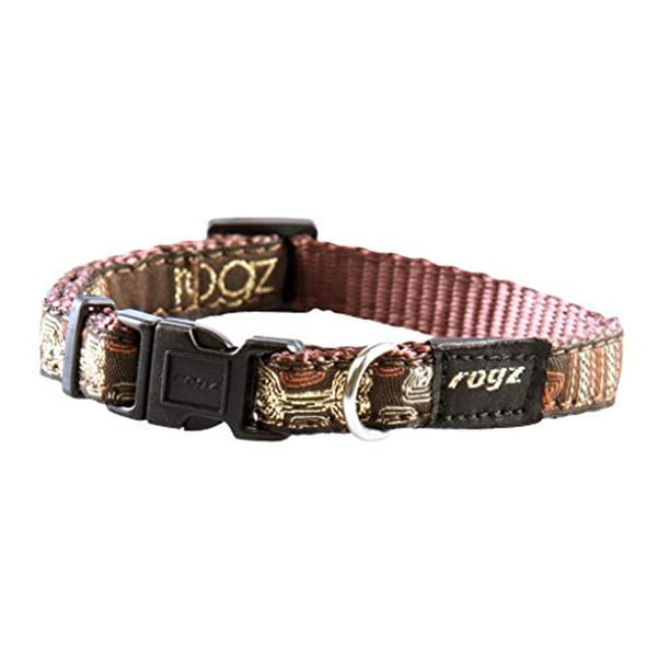 Premium Pattern Ribbon Designer Dog Collar For Small Dogs Adjustable From 8 13 Inches Mocha Bone Gold Sparkle Halloween Fall Design Walmart Com Walmart Com