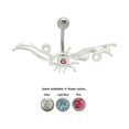 thumbnail image 1 of Jeweled Eye Navel Jewelry Belly Button Ring 14G, 1 of 1