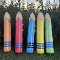 thumbnail image 4 of bedienty 5PCS Inflatable Balloon Fun Back to School Party Decoration PVC Crayon Large Back to School Props Decoration School, 4 of 6