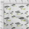thumbnail image 1 of oneOone Georgette Viscose Fabric Tree & Animals Ikat Printed Fabric 1 Yard 42 Inch Wide, 1 of 4