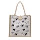 thumbnail image 3 of Bolso de mano de lona con diseño moderno y moderno para estudiantes, lonchera de mano para verano, bolsa para el almuerzo, bolsa para guardar cosméticos, 3 of 6
