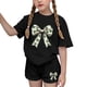 thumbnail image 1 of Vestido de manga corta para niños Día de San Patricio impreso de dos piezas Conjunto de cuello redondo con pantalones cortos, blusa de manga corta, 1 of 7