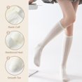 thumbnail image 3 of CoCoMangos Women's Sheer Slouch Knee High Socks Argyle Pattern Calf Boot Stockings, 3 of 7