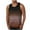 Brown, variant on Odbmxy Tank Tops for Men Plus Size Sleeveless Cotton Mens Undershirts Leisure Holiday Regular Striped Athletic Shirts,Gray XXL