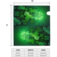 thumbnail image 4 of Good Luck Leaf Shamrock Clovers St. Patrick''s Day Mailbox Covers, Magnetic Post Box Cover Wraps Standard Size 21x18 in Inches for Garden Yard Decor, 4 of 6
