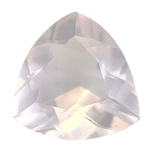 Certified Real 1.75 Carat Rose Quartz Trilliant Shape Brilliant Cut 9 mm Loose Gemstone January Birthstone