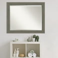thumbnail image 5 of Amanti Art Beveled Wood Bathroom Wall Mirror - Fencepost Grey Narrow Frame Fencepost Grey Narrow Outer Size: 33 x 27 in, 5 of 5